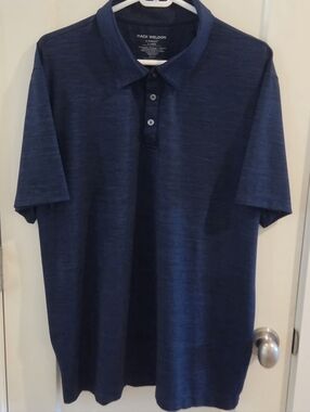 Mack Weldon Airknit Polo Shirt - Navy Blue - Size XL Excellent Condition